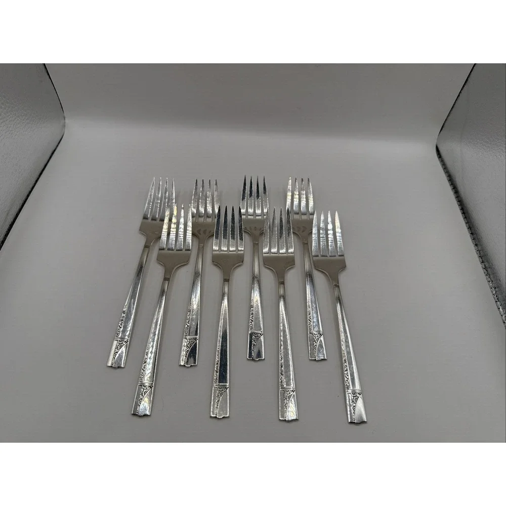 ONEIDA CAPRICE 1937 Nobility Silver Plate Flatware Salad Fork 6.5